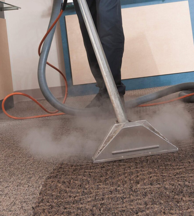 Carpet cleaning specialist in Dublin 1 with steam cleaning carpet and professional equipment