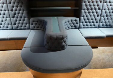 Professional sofa cleaning results in Dublin showing a thoroughly cleaned fabric sofa by our expert team